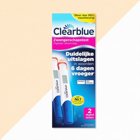 Verpakking Clearblue Zwangerschapstest Digitaal Ultravroeg, 2 digitale testen