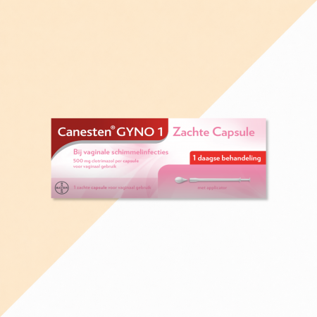 Canesten Gyno 1 zachte capsule, 500 mg clotrimazol, met applicator