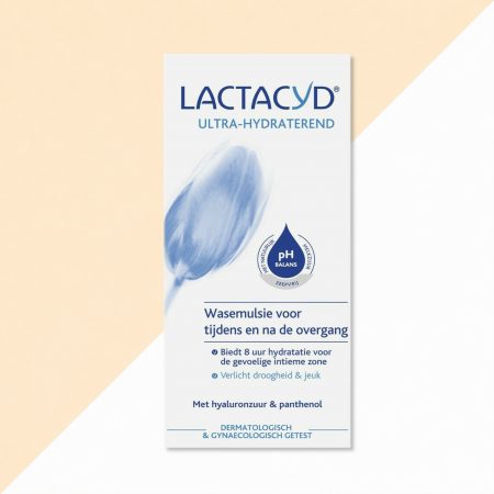 Lactacyd Ultra-Hydraterend wasemulsie voor tijdens en na de overgang, 200 ml