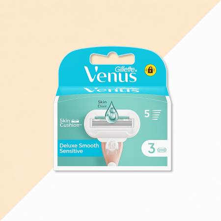 Gillette Venus Deluxe Smooth Sensitive navulmesjes 3 stuks