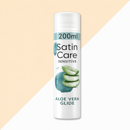 Satin Care Sensitive Aloe Vera scheergel 200 ml