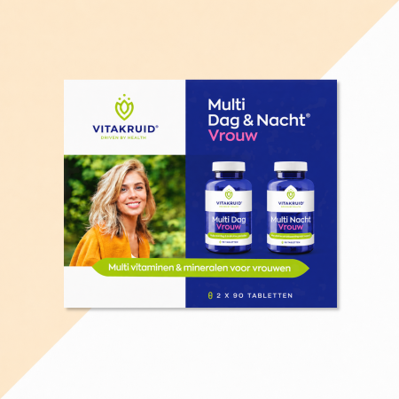Vitakruid Multi Dag & Nacht Vrouw multivitaminen en mineralen